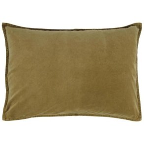 Ib Laursen Pude i velour, mustard