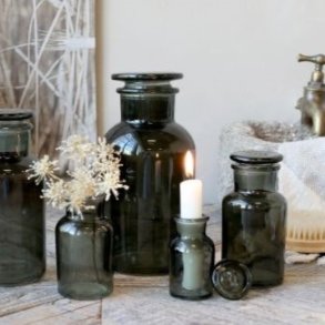 Chic Antique Apotekerglas grnne