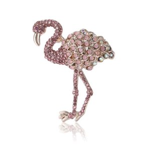 Just d'lux - broche flamingo