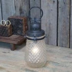 Chic Antique Lanterne med timer