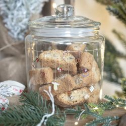 Det gamle apotek - glaskrukke med sm julemotiver