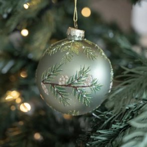 Det gamle apotek - Julekugle med grankviste