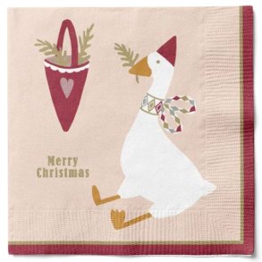 Det gamle apotek - juleserviet med gs