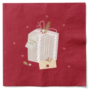 Det gamle apotek - rd juleserviet