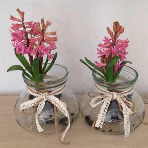 Chic Antique Fransk lgkrukke i glas