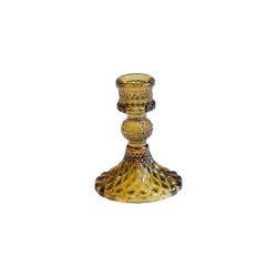 Speedtsberg Lysestage Glas Amber lille