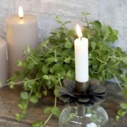 Chic Antique - lysholder m. blomst