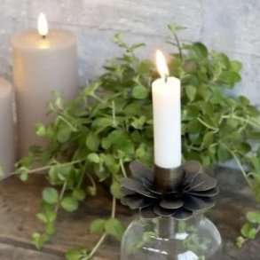 Chic Antique - lysholder m. blomst