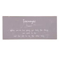 Ib Laursen Metalskilt Teenager