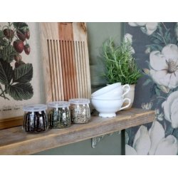 Chic Antique Opbevaringsglas m. riller og lg