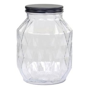 Chic Antique Opbevaringsglas med diamantudskring, stor