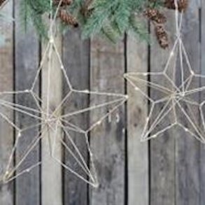 Chic Antique Julestjerne med led lys