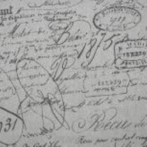 Chic Antique Voksdug m. skrift,  pr. m.