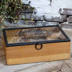 Chic Antique Boks med print 