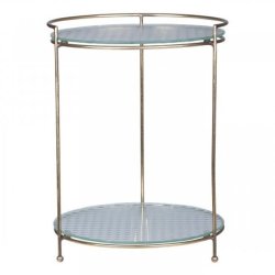 Chic Antique Etagere med 2 glashylder