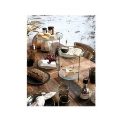 Chic Antique Etagere med 2 glashylder