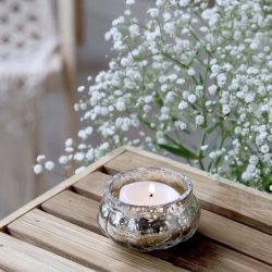 Chic Antique Fyrfadsstage slv . 6 cm. 