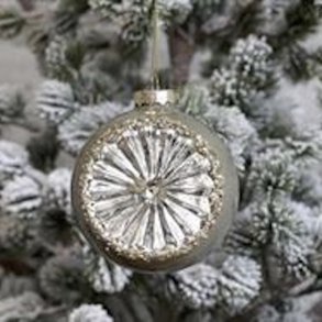 Chic Antique Julekugle med glimmer