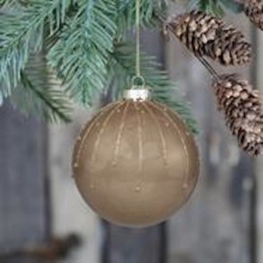 Chic Antique Julekugle med glasur