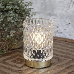 Chic Antique Lampe med diamantudskring 