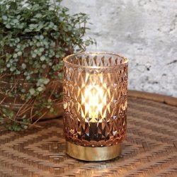 Chic Antique Lampe med diamantudskring