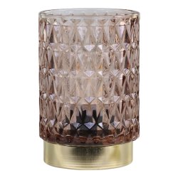 Chic Antique Lampe med diamantudskring