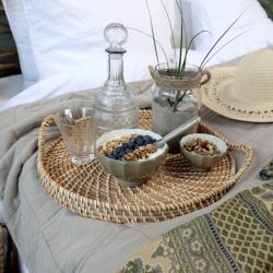 Chic Antique Latteskle st af 5 stk., oliven