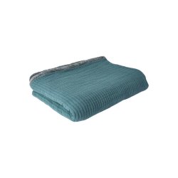 Speedtsberg Plaid m. velour, petrol