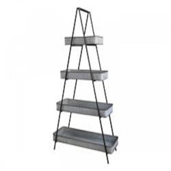 Chic Antique Reol med 4 zinkhylder