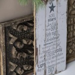 Ib Laursen Trskilt med juletekst