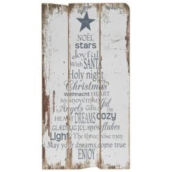 Ib Laursen Trskilt med juletekst