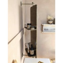 Chic Antique Spejl med 2 hylder 