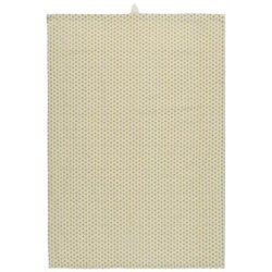 Ib Laursen Viskestykke natur med gule prikker